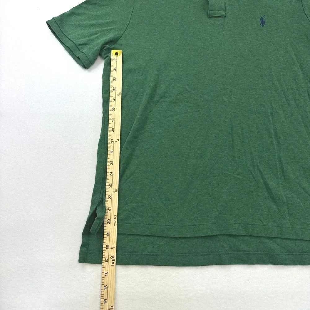 Polo Ralph Lauren Mens XL Green Short Sleeve Cotton Pony Logo Polo Shirt